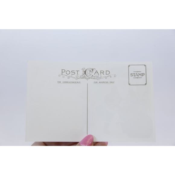 Chrismas, Boy Checking Up His Letter with Santa, Funny, Rare Postcard, Unused, - Picture 2 of 2